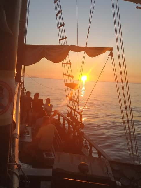 Rhodes: Sunset Cruise 1 hour on an 18th-Century Boat - Queen Christine Cruises: the 18th-century style boat and real comfort
