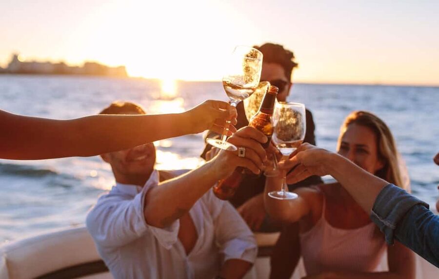 Rhodes: Sunset Cruise with Open Bar, Dinner, & Live Music - Open Bar You Will Actually Enjoy: Wine, Beer, Masticha, and Ouzo
