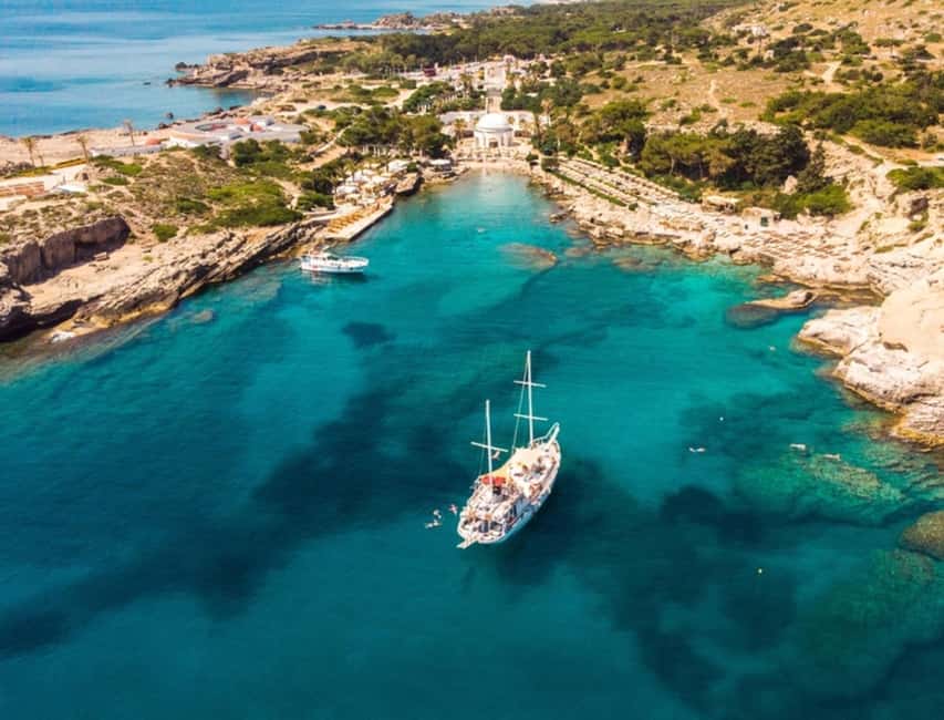 Rhodes: Sunset Cruise with Open Bar, Dinner, & Live Music - The Ride Out, 6pm Departure, and the East Coast Sightseeing Show