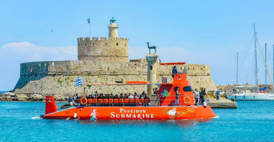 Rhodes Town: Submarine Cruise with Underwater Views - The Diver Feeding Fish: the Moment That Makes This Worth It