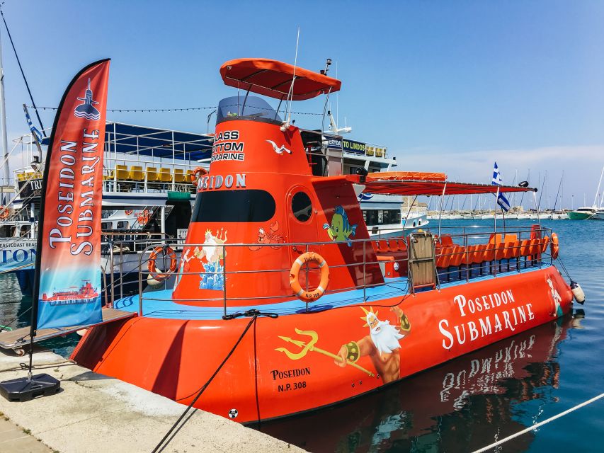 Rhodes Town: Submarine Cruise with Underwater Views - Inside the Cabin: 360 Views While the Hull Sits 2.5 Meters Down
