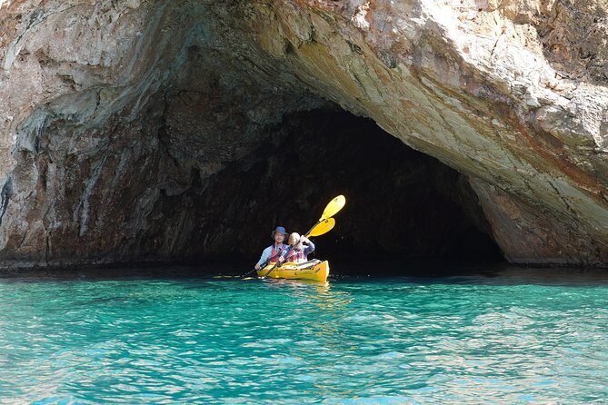 Rina Cave Sea Kayak Tour with Snorkeling and Picnic - Kalantos beach: snorkel, swimming, and the best part of the pause