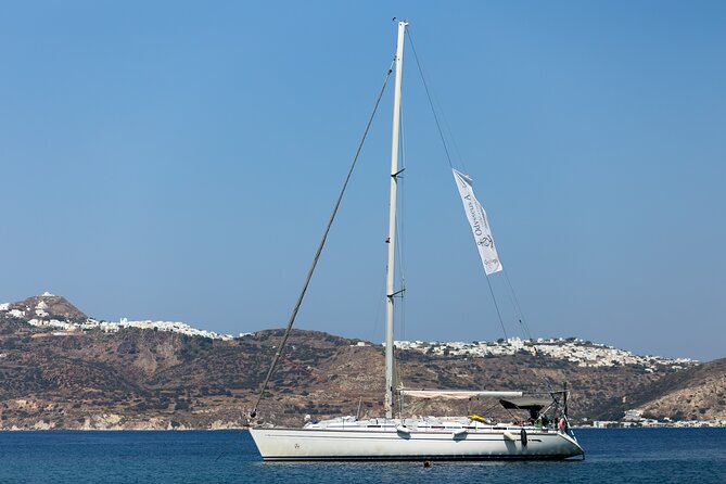 Sailing Boat Small Group Kleftiko and Sikia Cave West of Milos - Morning start at Adamas, then the day unfolds in swim-sized pieces