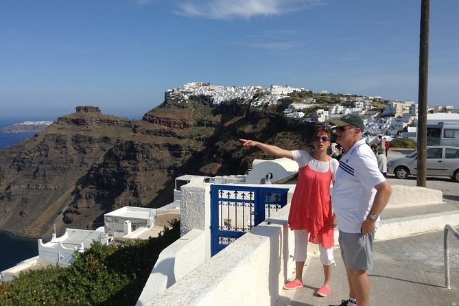 Santorini: 4hr Private First Impressions Tour - Stop 4: Three Bells of Fira and the blue-domed church moment