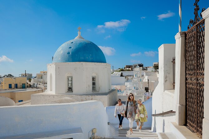 Santorini: 4hr Private First Impressions Tour - Stop 5: St Nicholas and the Venetian castle ruins over the caldera