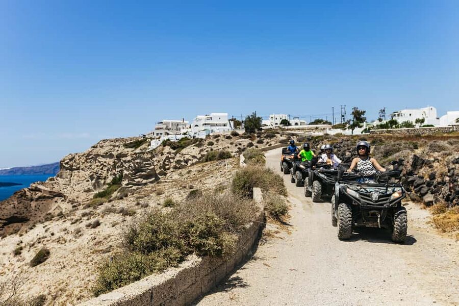 Santorini: ATV Quad Bike Tour with Lunch and Pickup - Safety and who should skip the quad