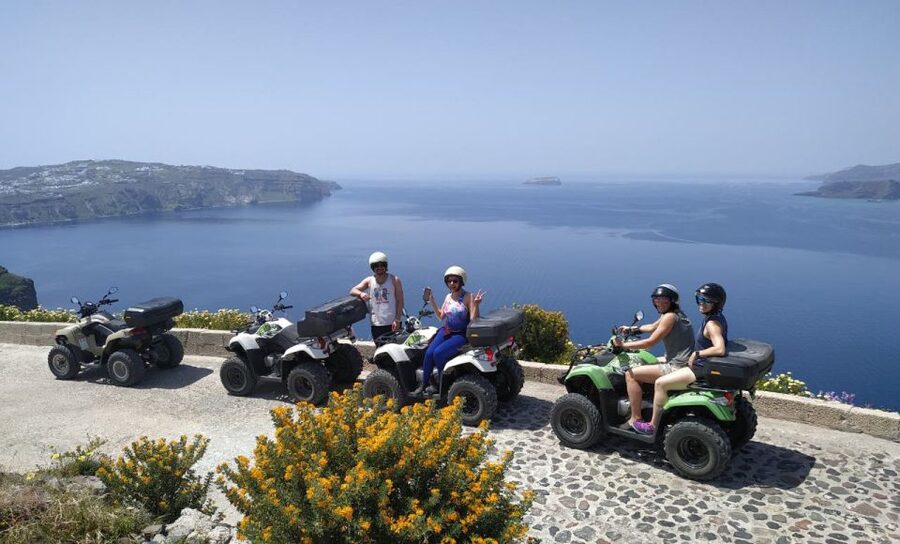 Santorini: ATV-Quad Experience Tour + Transportation - Emporio and the Venetian Castle Area, Plus That Nice Walking Break