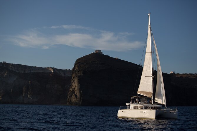 Santorini Caldera Gold Day Cruise with BBQ on board and Open Bar - Ending in Amoudi Bay, Oia: A Beautiful Finish Without the Crowds Problem