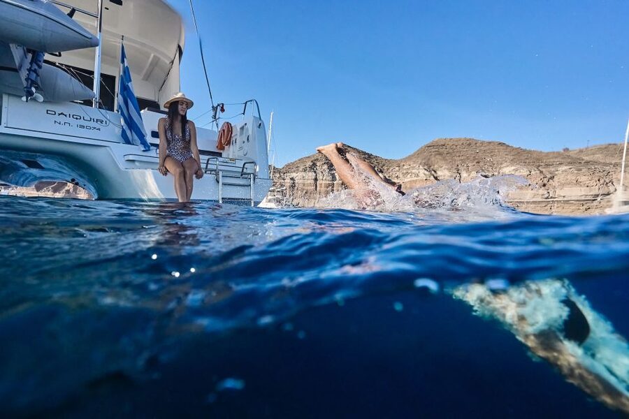 Santorini: Caldera Luxury Catamaran Cruise w/ Meal & Drinks - Sunset Versus Daytime: Which Option Fits Your Travel Style