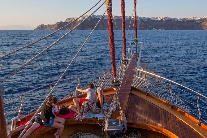 Santorini Caldera Sunset Sailing Cruise with Dinner and Wine - Stop 2, Palea Kameni hot springs swim, the part that decides if you’ll love it