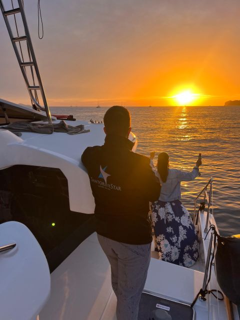 Santorini Catamaran Cruise with Swimming, Meal and Open Bar - Why This Catamaran Works So Well on Santorini’s Caldera