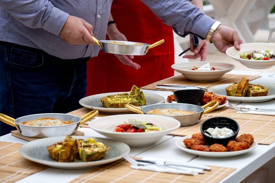 Santorini: Cooking Class with Lunch and Wine Tasting - Lunch You Made: Served With Warm Hospitality and Real Generosity