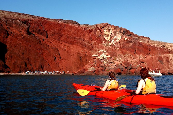 Santorini Guided Sea Kayaking with Light Lunch and Pick-up Option - Starting at Mesa Pigadia: Gear, Induction, and First Strokes
