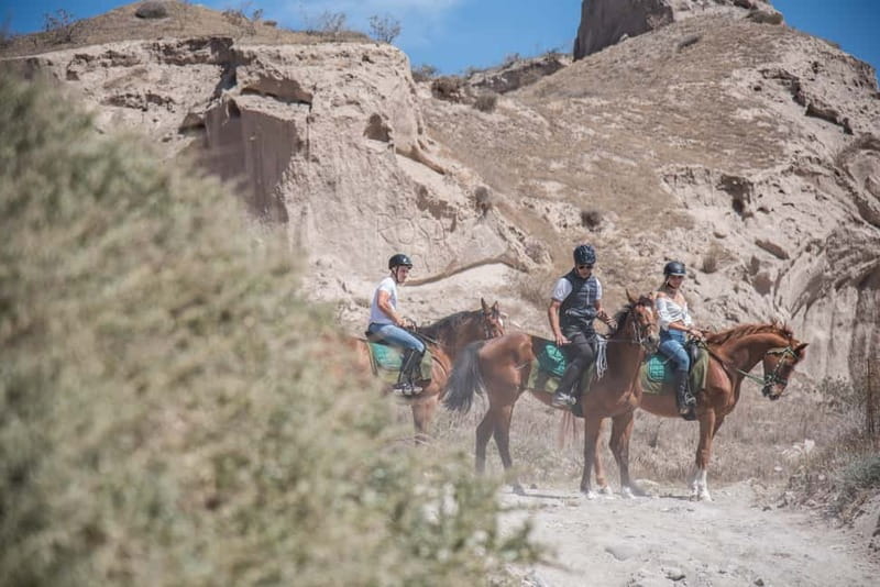 Santorini: Horse Riding Trip to Black Sandy Beach - Vlichada fields and Aegean views from horseback