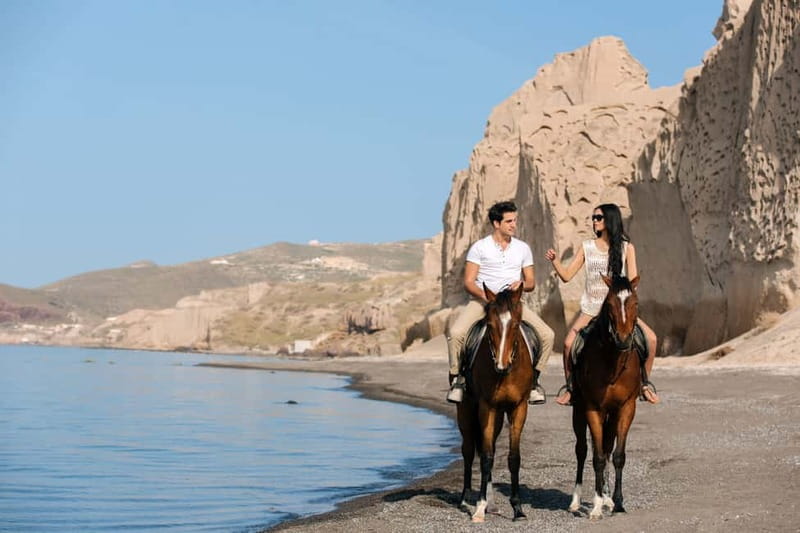 Santorini: Horseback Riding on the Black Sandy Eros Beach - Why Eros Beach Feels Different When You Ride the Shore