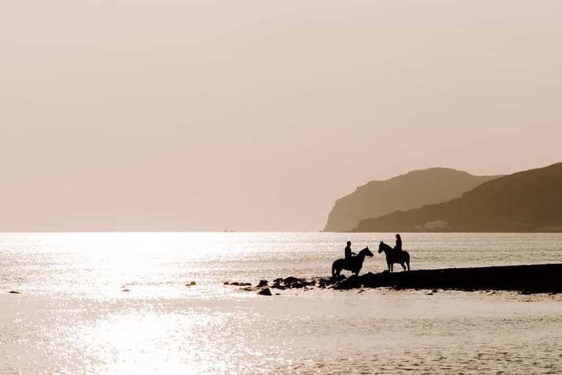 Santorini: Horseback Riding on the Black Sandy Eros Beach - Leaving Vlychada: Riding Through Volcanic Canyons and Ash