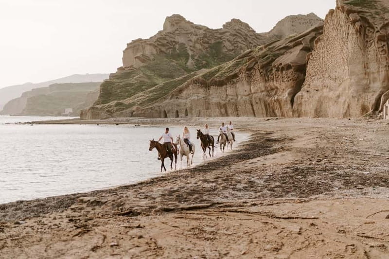 Santorini: Horseback Riding on the Black Sandy Eros Beach - Sea, Salt, and Photos: What You Get for Keeps
