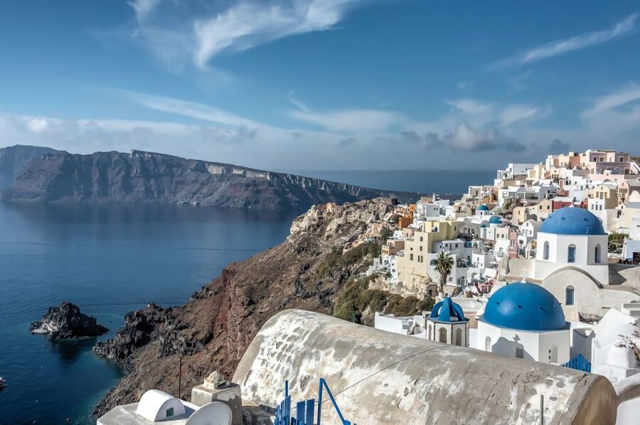 Santorini Iconic Villages Tour: Oia, Imerovigli, Firostefani - Firostefani: blue-domed church views and a quick culture primer