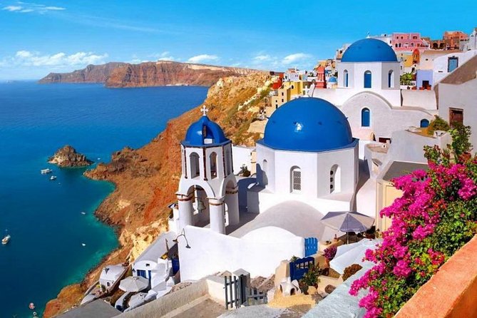 Santorini Island Private Custom Tour in Half or Full Day - Stop 3: Imerovigli viewpoint breaks from the main crush