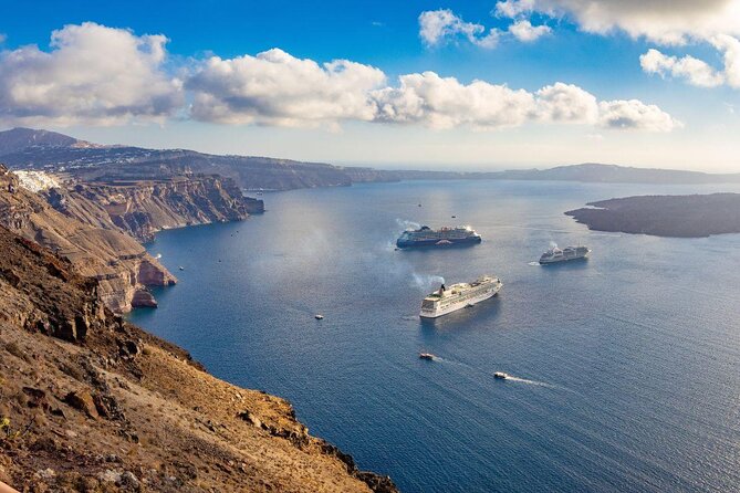 Santorini Luxury Catamaran Day Cruise with BBQ,drinks,transfer - Ammoudi Port, 9:30 AM Start, and the Shoes-Off Moment