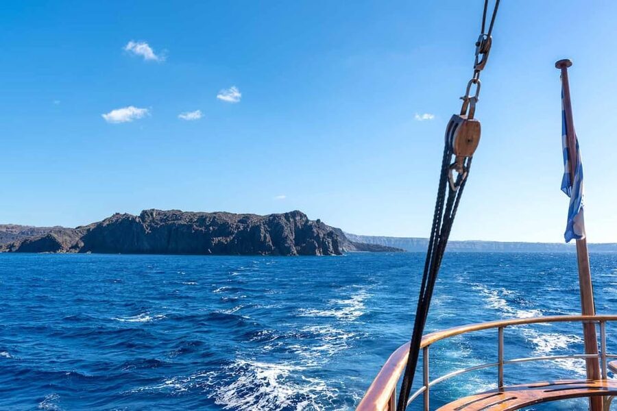 Santorini Port: Cruise to Volcano, Hot Springs & Thirassia - Nea Kameni: The Optional Hike to the Active Crater