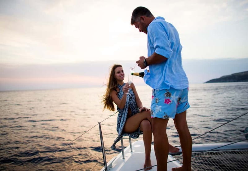 Santorini: Private Catamaran Cruise with BBQ Meal and Drinks - Who should book this cruise (and who might want a different option)