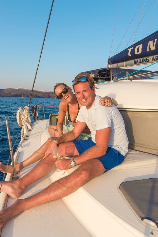 Santorini: Private Catamaran Cruise with Food & Drinks - Why This Catamaran Route Feels Like Santorini, Not a Checklist