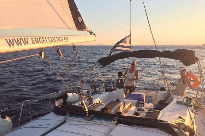 Santorini Private Sunset Sailing Tour with Dinner, Drinks &Transfer included - Between the Volcanoes Toward Warm Sulfur Water