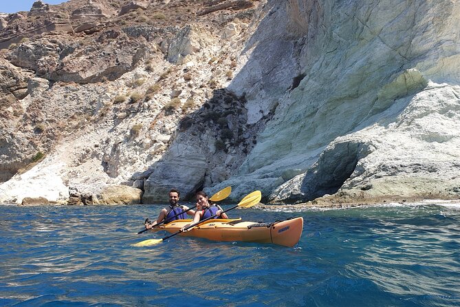 Santorini Sea Kayak - South Discovery, Small Group incl. Sea Caves and picnic - Akrotiri Finish: Wrapping Up with Salt-Air Satisfaction