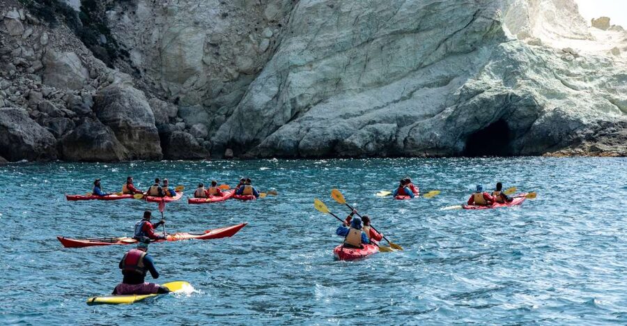 Santorini: Sea Kayaking with Light Lunch - Paddling Along the South Coast: Black Beach, Cave Houses, and Cave Country