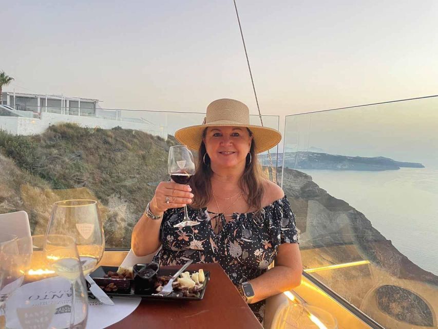 Santorini: Small-Group Sunset Wine Tour with Santo Winery - What you taste: up to 12 wines, mostly dry whites and dessert styles