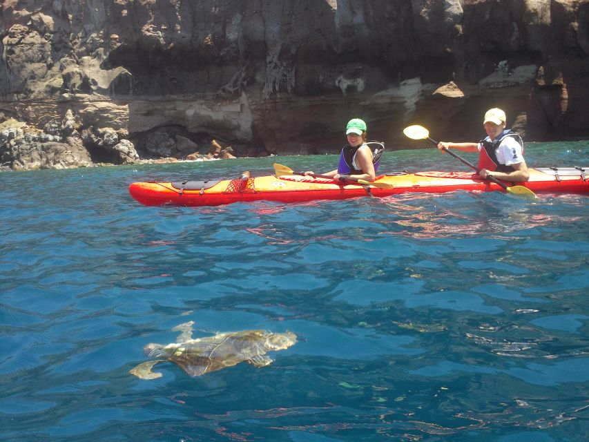 Santorini: South Sea Kayaking Tour with Sea Caves and Picnic - Key things I’d circle on your map