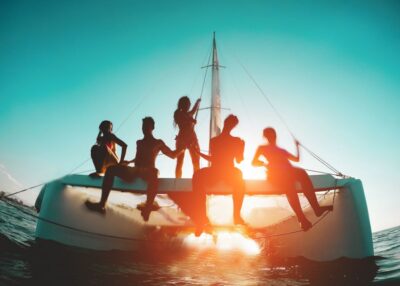 Sunset Caldera Cruise with BBQ Meal and Drinks