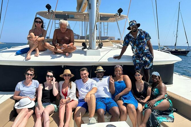 Santorini Sunset Sailing Cruise: Dinner, BBQ, Open Bar, Transfers - Mesa Pigadia Beach (About 1 Hour): Swimming, Snorkelling, and Greek Dinner
