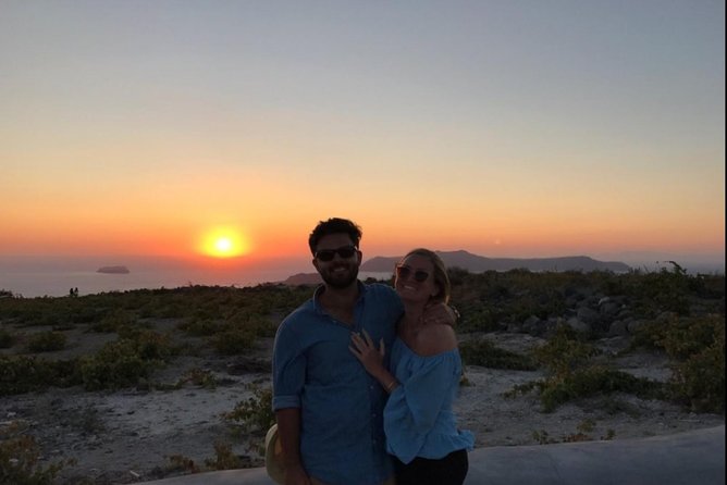Santorini Sunset Wine Tour with Santo Winery Views - Stop 3: Santo Winery at sunset, with Greek cheeses and tapas