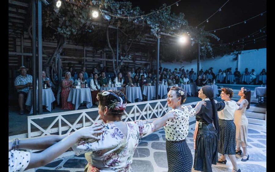 Santorini: The Greek Wedding Show - Wine, Meze, and the Food Setup (Not a Full Dinner)