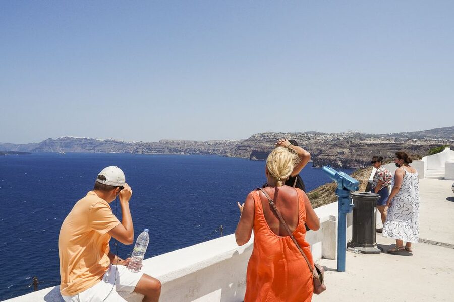 Santorini: Top Sights Day Trip, Wine Tasting, & Oia Sunset - Pyrgos: alleys, blue domes, and a climb for the best angles