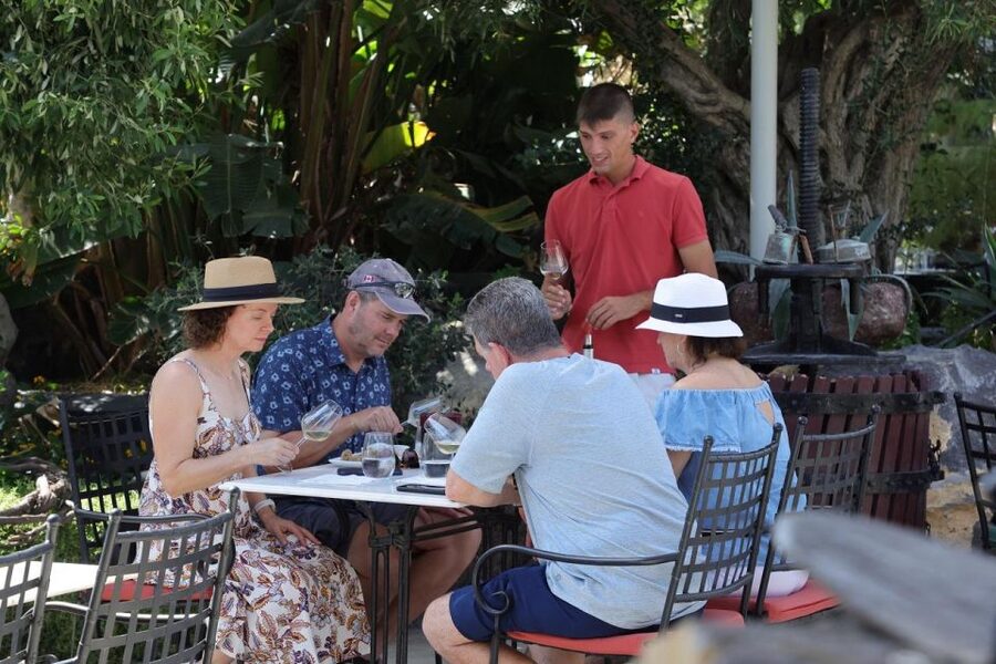 Santorini: Tour of Wineries with Wine Tasting & Food - Stop One: Winery Tour, Snack Plate, and Your First Set of Tastings