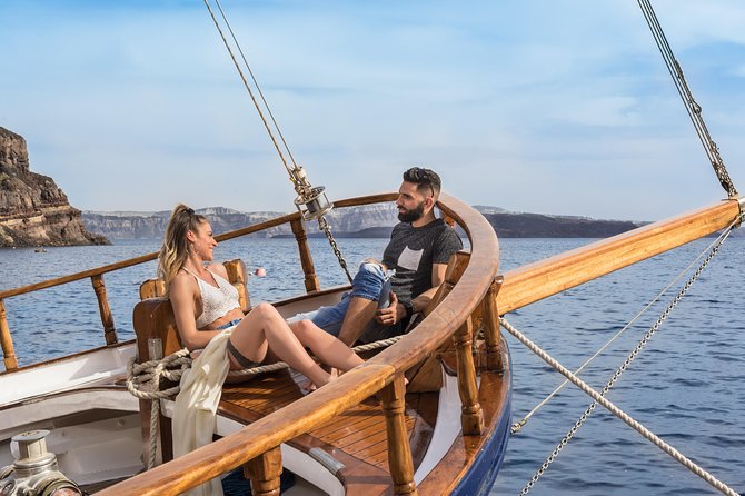 Santorini Volcano and Hot Springs Cruise Tour from Fira Old Port - Stop 2: Palea Kameni hot springs swim, the part with the biggest expectation gap