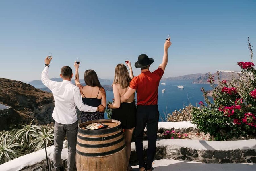 Santorini: Wine Tasting Tour to 3 Wineries with Transfer - Koutsoyannopoulos Wine Museum: a below-ground cave stop that makes the past concrete