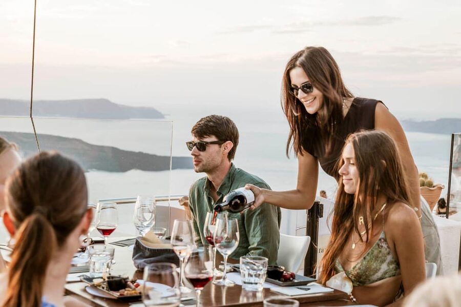 Santorini: Wine Tasting Tour with Snacks - Estate Argyros: where the black volcanic story starts
