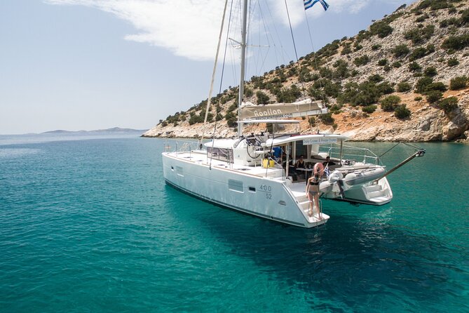 Shared Catamaran All inclusive-Day Cruise to Naxos or Paros - The Real Itinerary: Swim Stops First, Lunch and Chill Built In