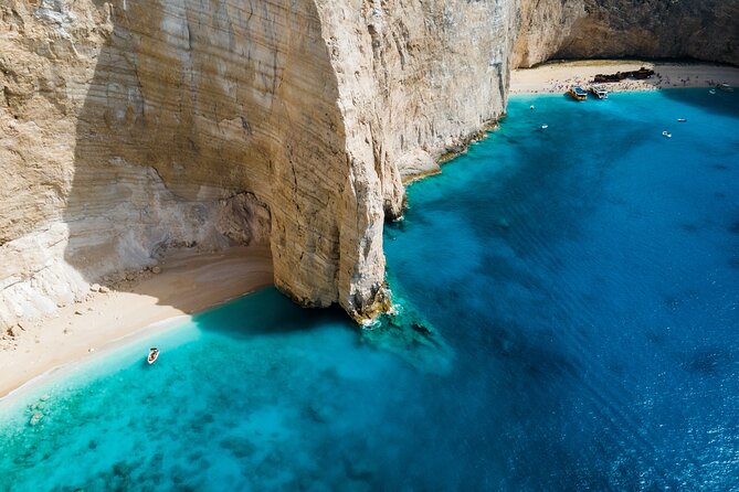 Shipwreck and Blue Caves - Private Speedboat Tour (up to 6 pax) - Xygia sulphur waters: a flexible last swim idea