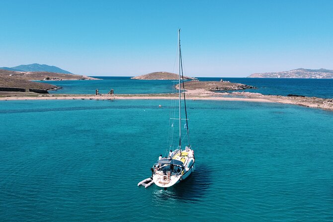 Small group,pass by Delos,swim in Rhenia,snap LVenice, free trans - Rhenia Island swim time: clear water, lunch on the spot, and drinks included