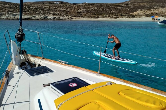 Small group,pass by Delos,swim in Rhenia,snap LVenice, free trans - Weather and wind: the big variable in Mykonos sailing