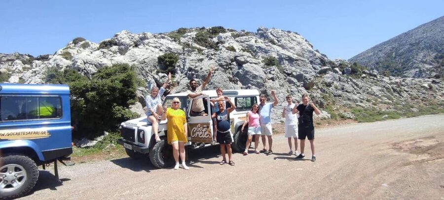 South Crete: Sarakinas Gorge Hike, Swim & Jeep Safari - Pickup around East Crete, and how the timing usually feels