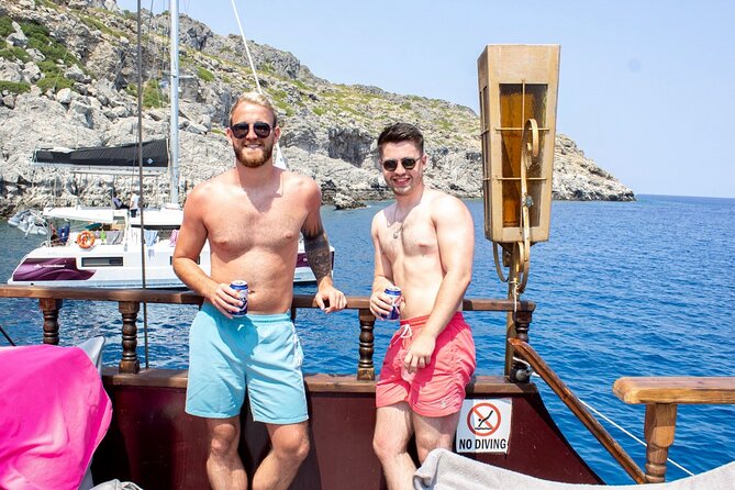 Sun & Sea 6 Hour All Inclusive Swimming Cruise with Greek BBQ & Unlimited Drinks - Stop 1: Anthony Quinn Bay, Where the Water Gets Most Attention