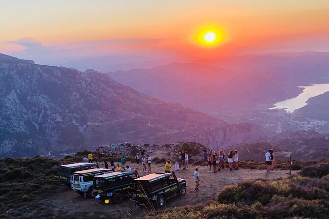 Sunset Jeep Tour in Crete - Karfi Sunset Viewpoint, Prosecco, and the Best Photo Timing
