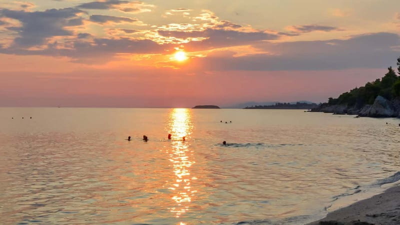 Thessaloniki: Halkidiki/Sithonia Swim, Sunset & Olive Tour - Packaging your own olives: the hands-on part people remember