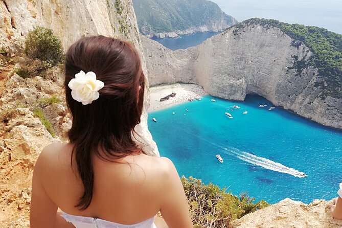 Zakynthos All Day Tour Shipwreck beach, view point-Blue Caves - Porto Vromi to Shipwreck Beach by boat: close enough for photos, not for landing